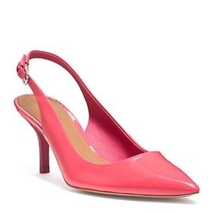 Coach patent leather “Zarya”  slingback heels. Size 8.5